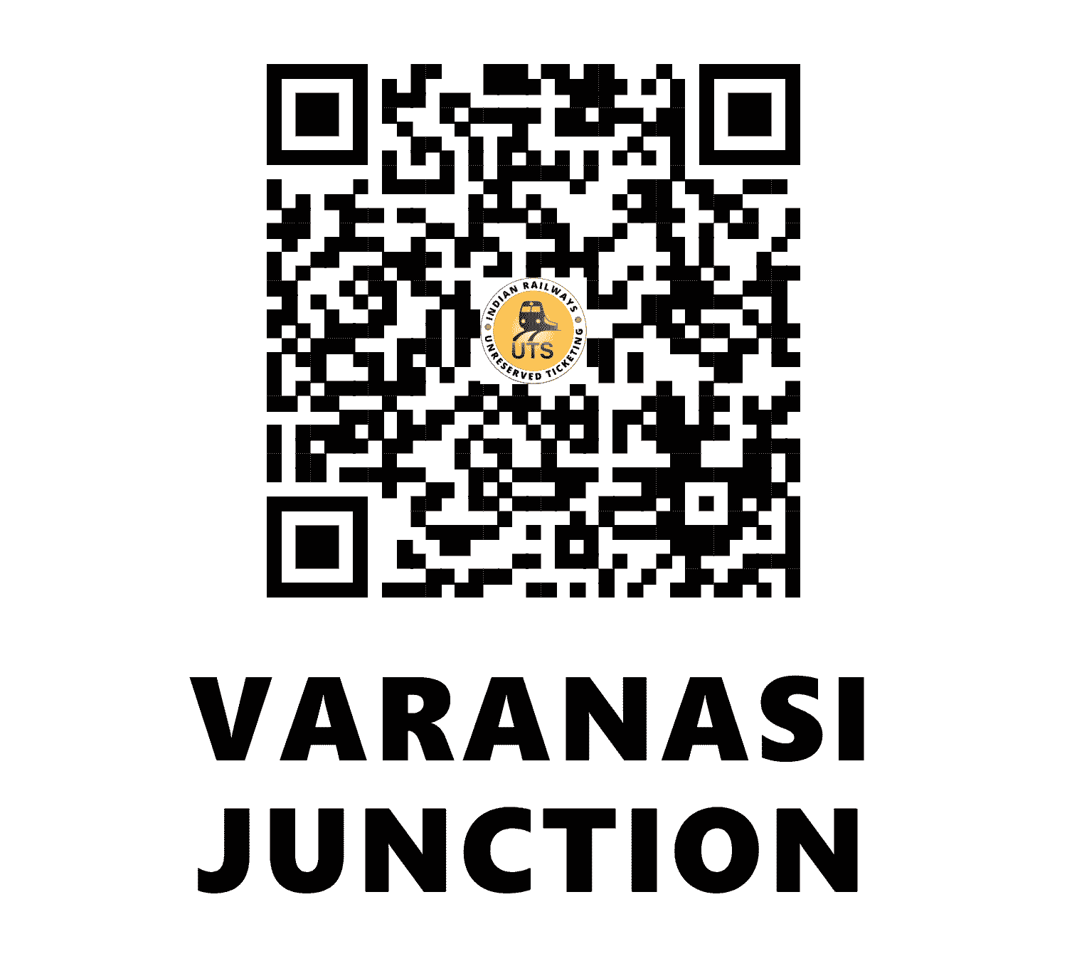 UTS QR Code for Varanasi Junction - BSB